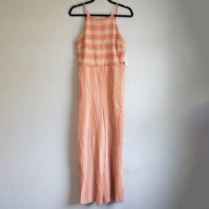 &Merci orange and cream jumpsuit NWT-M